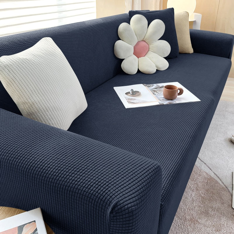 Stretchy Sofa Slipcover, Non-Slip Fit For 1 To 4 Seat Couches, Machine Washable