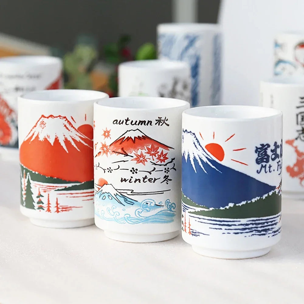 Kiyomi Hand-Painted Japanese Teacups, Collector's Edition