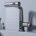 Pull-Out Kitchen Faucet, Aqualine FluxPull 60cm Hose & 360° Swivel