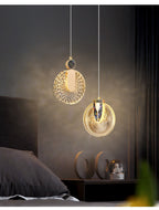 Aurelia-hanglamp, goudkleurige kristalafwerking, instelbare wittint-optie