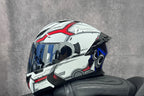Motorcycle Helmet, Modular Flip-Up Design With Twin-Lens Shield, DOT Certified