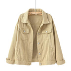 Harborline denim damesjack met knoopsluiting aan de voorkant, comfortabele pasvorm voor elke dag
