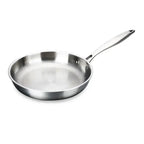 Wok in acciaio inossidabile 304 da 28/30 cm, senza rivestimento, per fornelli a gas e a induzione - Fioriscas