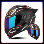 Modular Full-Face Motorcycle Helmet with Dual Visor | Fioriscas