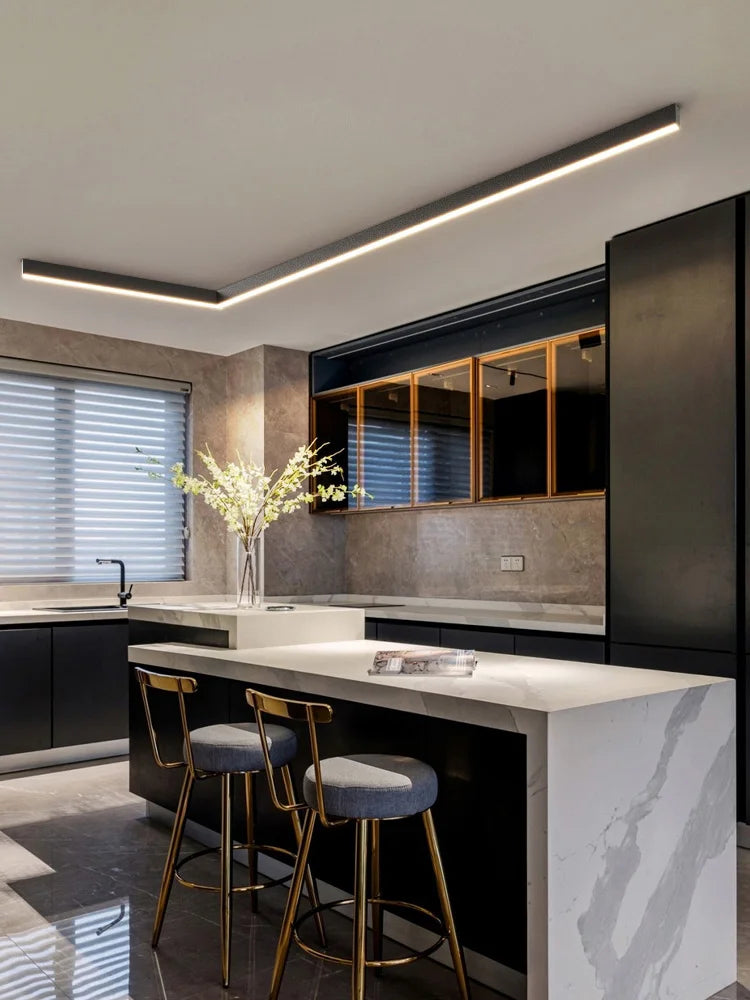 Lampada LED lineare da soffitto, design nordico Nordara, dimmerabile, 6 dimensioni