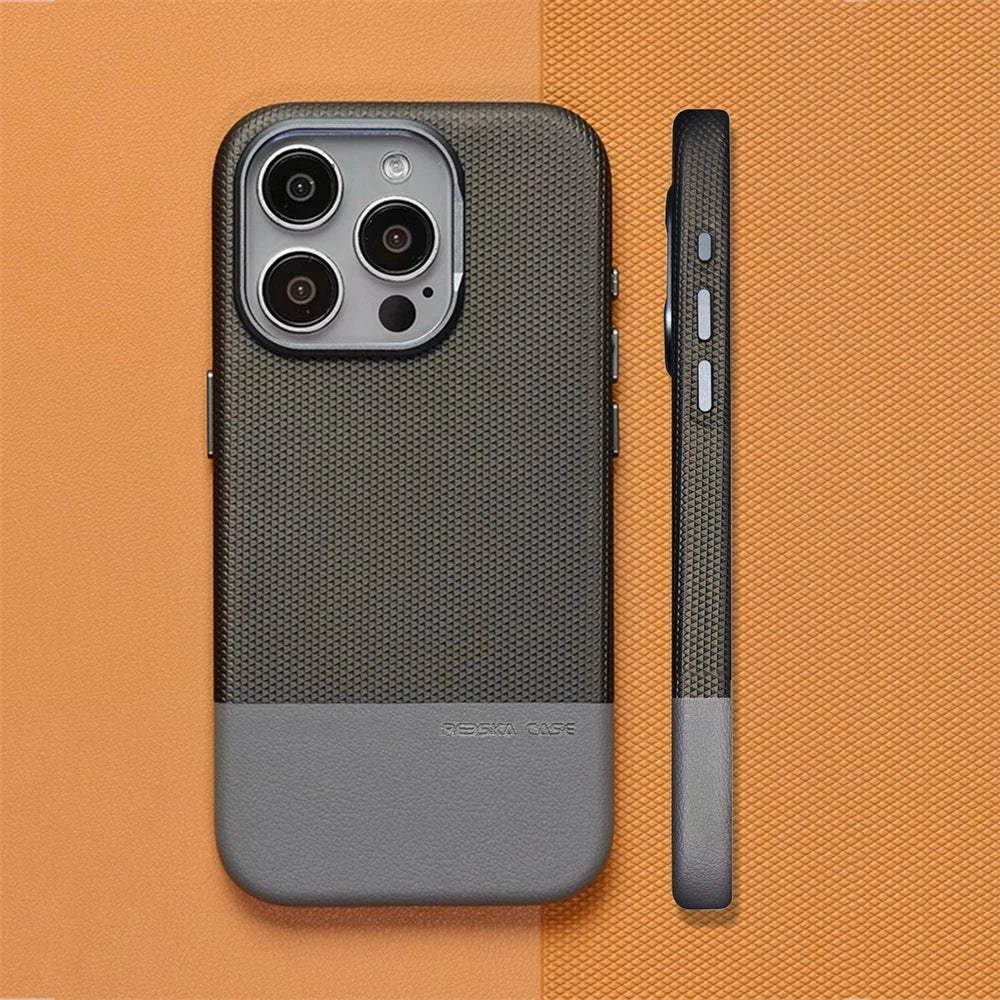 Slim pouzdro na iPhone s dvojitou texturou a MagSafe, Stealth Guard