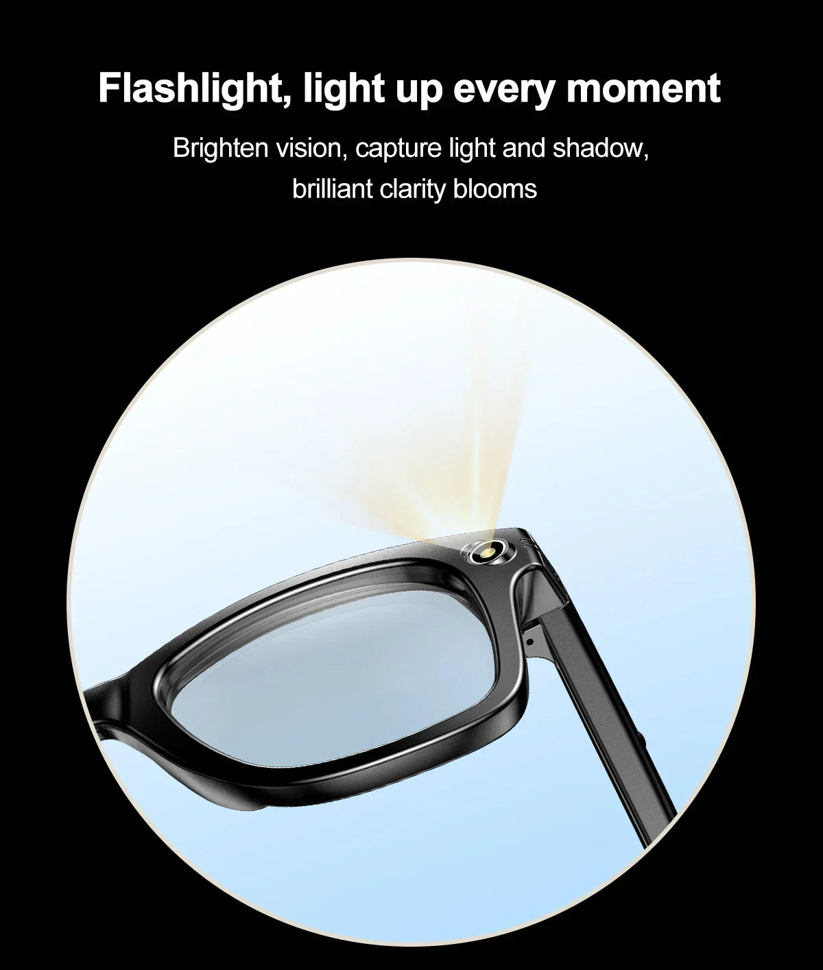 Smart Bluetooth Camera Glasses