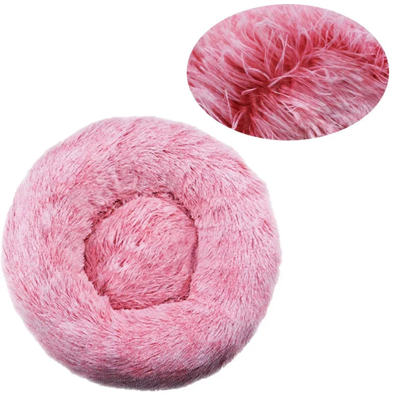 CozySphere-pehmoeläinten pyöreä peti kissoille ja koirille, liukumaton ja pestävä pohja