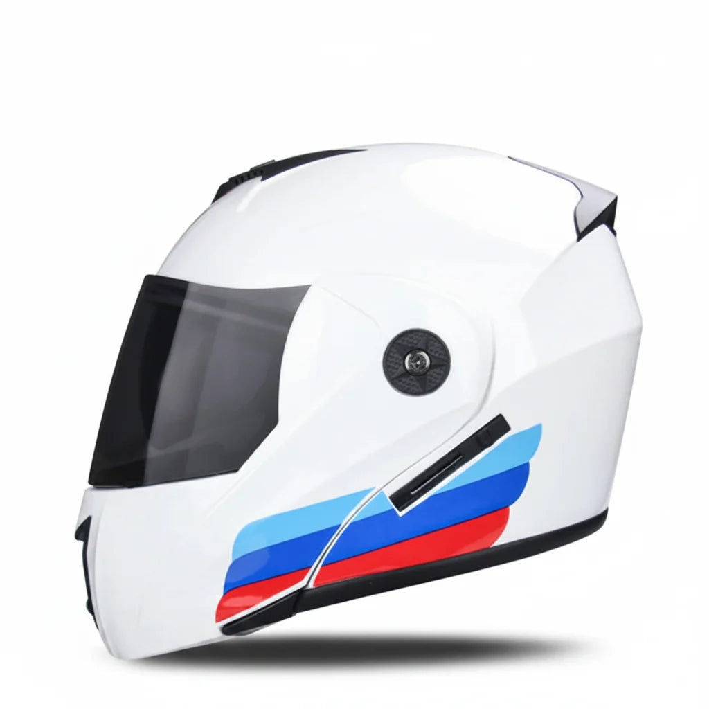 Modułowy kask motocyklowy z podwójną szybą, certyfikowany DOT | Fioriscas