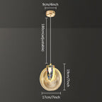Aurelia-hanglamp, goudkleurige kristalafwerking, instelbare wittint-optie
