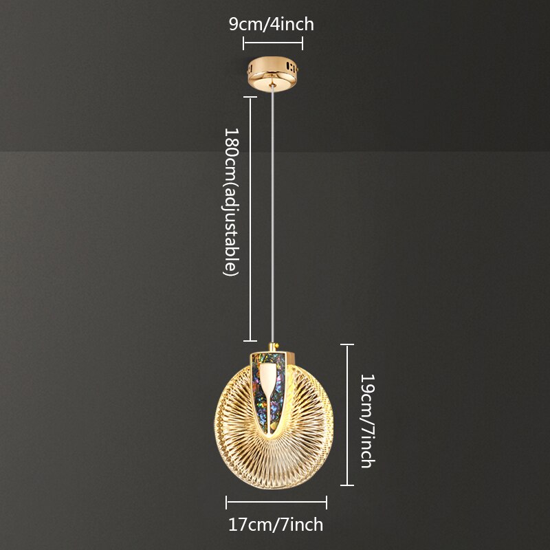 Aurelia-hanglamp, goudkleurige kristalafwerking, instelbare wittint-optie