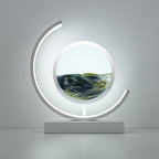LumaAura Sand Art Moon Lamp, Remote-Controlled LED Night Light