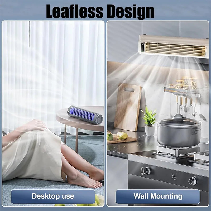 Chladicí bezlopatkový ventilátor s USB, tichý, se třemi nastaveními, do ložnice