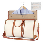Large-Capacity Foldable Women's Garment Travel Bag with Hanging Suit Compartment