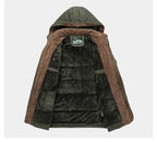 Parka imbottito da uomo ArdentVale, cappotto invernale foderato in morbido peluche