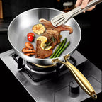 316 stainless steel frying pan with 7-layer design, 2 mm wall thickness and induction compatibility - Fioriscas