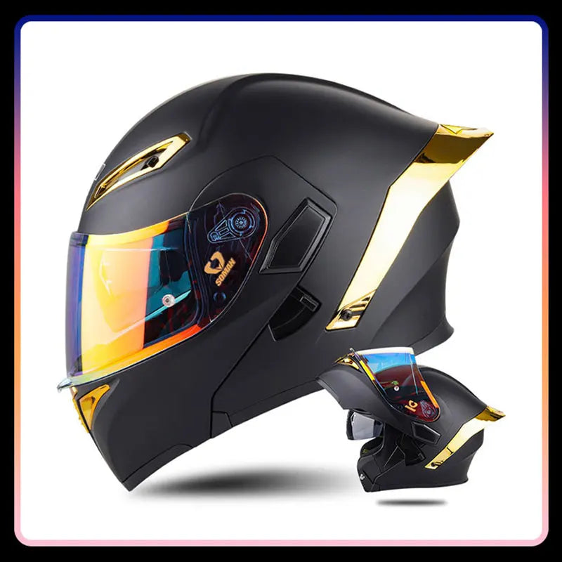 Modular Full-Face Motorcycle Helmet with Dual Visor | Fioriscas