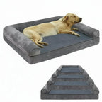 Cuccia ortopedica per cani in memory foam con copertura idrorepellente e comfort morbido - Fioriscas