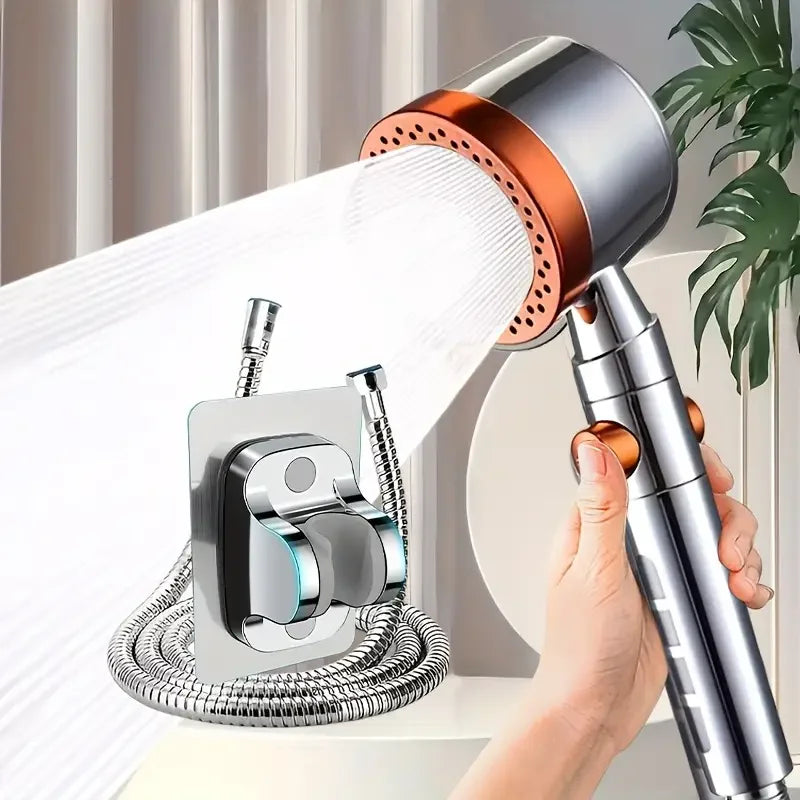 Chuveiro de mão com seis modos, filtro integrado e paragem com um botão | Fioriscas