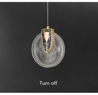 Aurelia-hanglamp, goudkleurige kristalafwerking, instelbare wittint-optie
