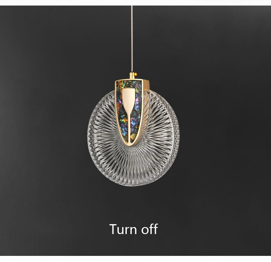 Aurelia-hanglamp, goudkleurige kristalafwerking, instelbare wittint-optie