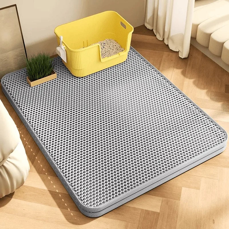 Tapete para areia Ultra-Shield de camada dupla, impermeável e resistente, para proteção do chão contra animais de estimação | Fioriscas