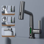 Pull-Out Kitchen Faucet, Aqualine FluxPull 60cm Hose & 360° Swivel
