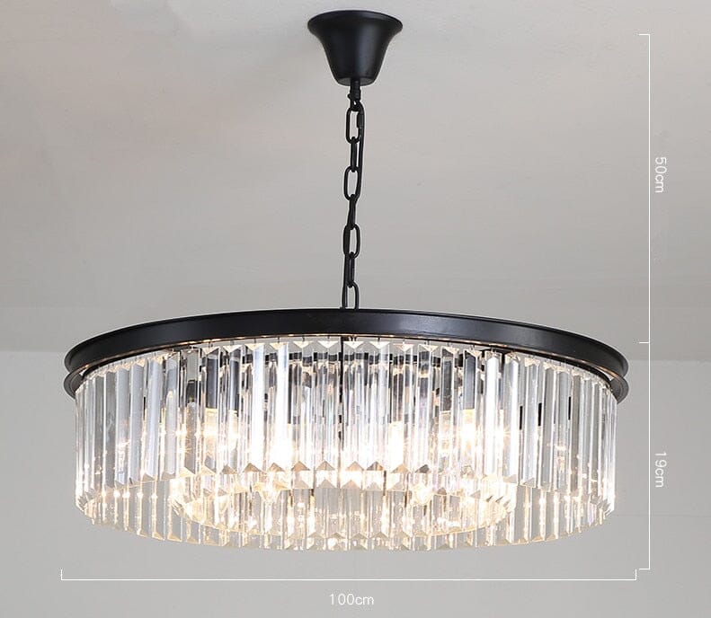Liora K9-krystalpendel, konvertibel lysekrone og loftslampe