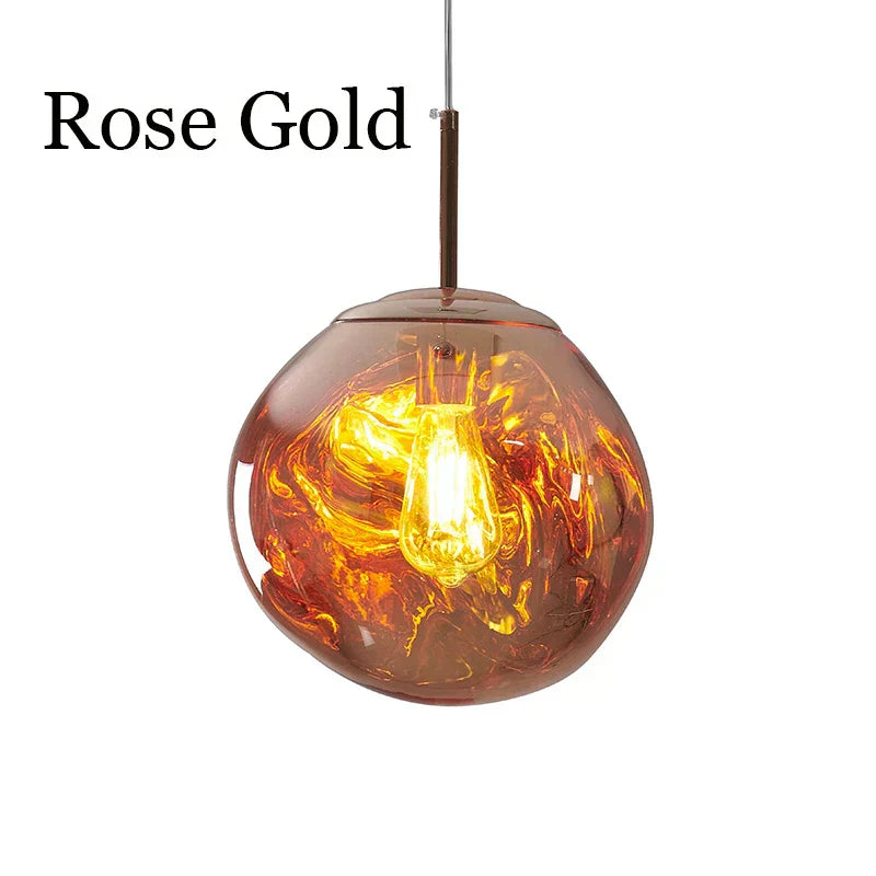 Závěsné svítidlo Lava-Glow s LED, v retro stylu