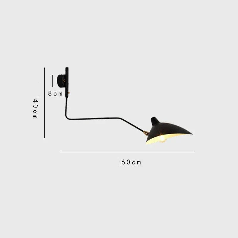 Nástěnné svítidlo LumiArc Duo s 1 nebo 2 otočnými rameny, matná černá