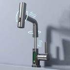 Pull-Out Kitchen Faucet, Aqualine FluxPull 60cm Hose & 360° Swivel