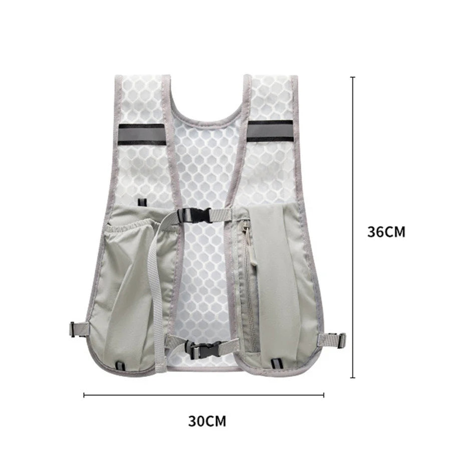 Bolsa peitoral refletora para armazenamento durante corrida e ciclismo | Fioriscas