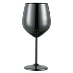Wine Glasses in Mirror-Polished Stainless Steel, Shatterproof Set