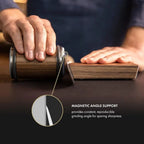 Diamond-Coated Manual Knife Sharpener For Straight-Edge Blades