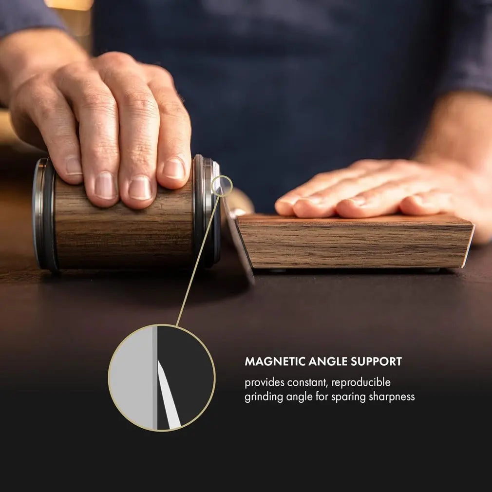 Diamond-Coated Manual Knife Sharpener For Straight-Edge Blades