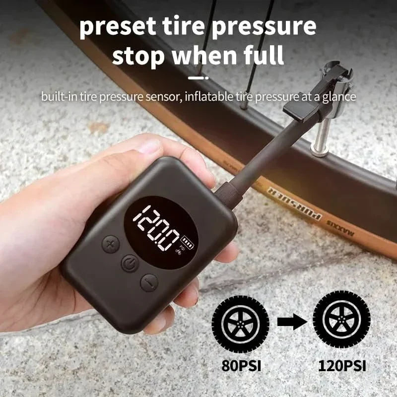 Přenosná mini pumpa na kolo 150 PSI pro MTB a venkovní použití - Fioriscas