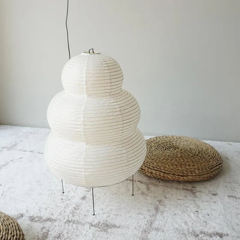 Hikari Rice Paper Desk Lamp, LED With 3-Level Dimmer