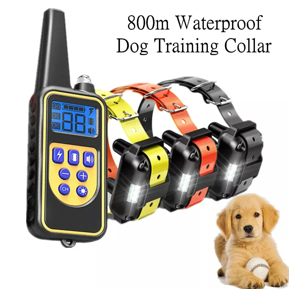 Kirrea waterdichte trainingshalsband voor honden met afstandsbediening, bereik van 800 m