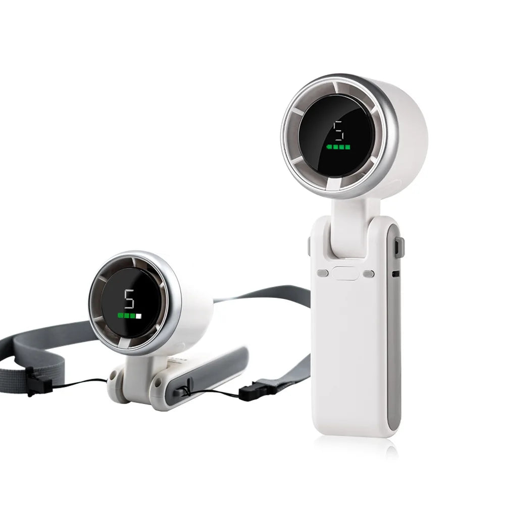 AeroVanta WindPulse wiederaufladbarer tragbarer Kühlventilator