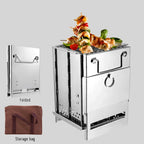 Réchaud portable en acier inoxydable - Fioriscas
