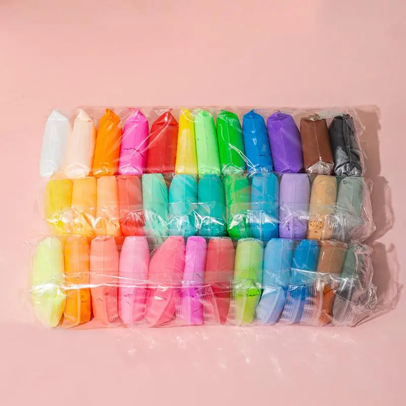 Kids Air-Dry Clay Craft Kit With Tools, 12, 24, Or 36 Vibrant Colors