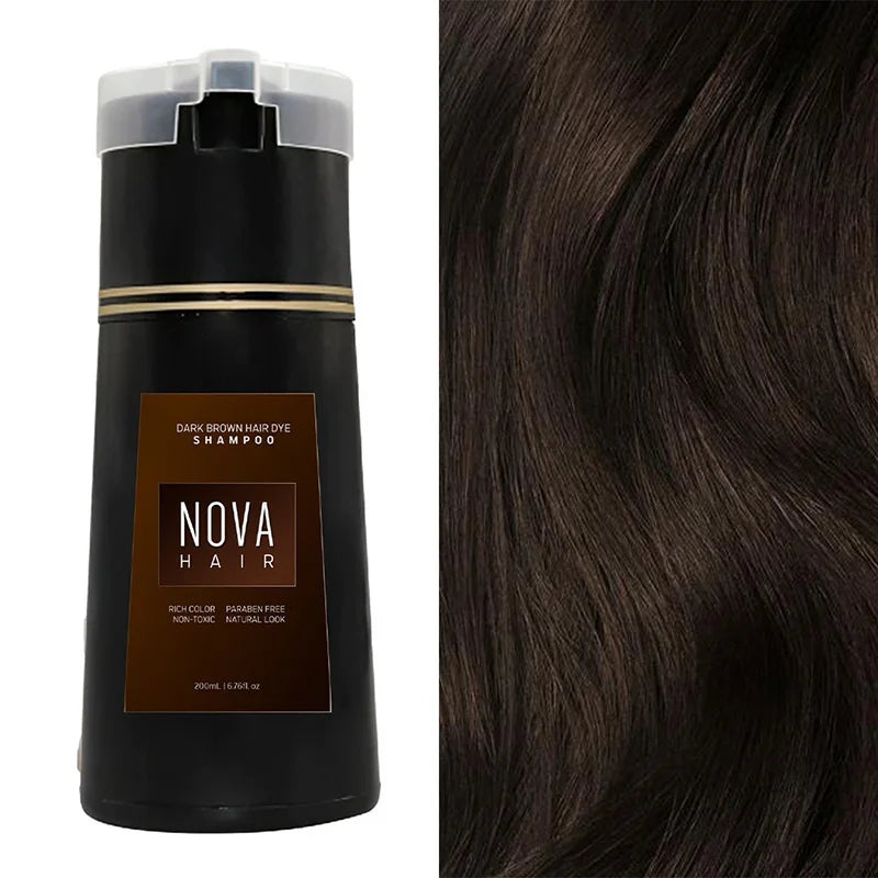 Champô botânico de coloração NovaHair em dez minutos para o cabelo | Fioriscas