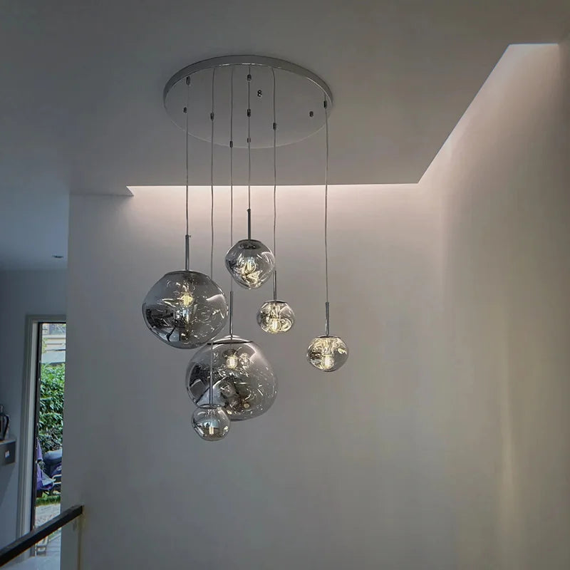 Závěsné svítidlo Lava-Glow s LED, v retro stylu