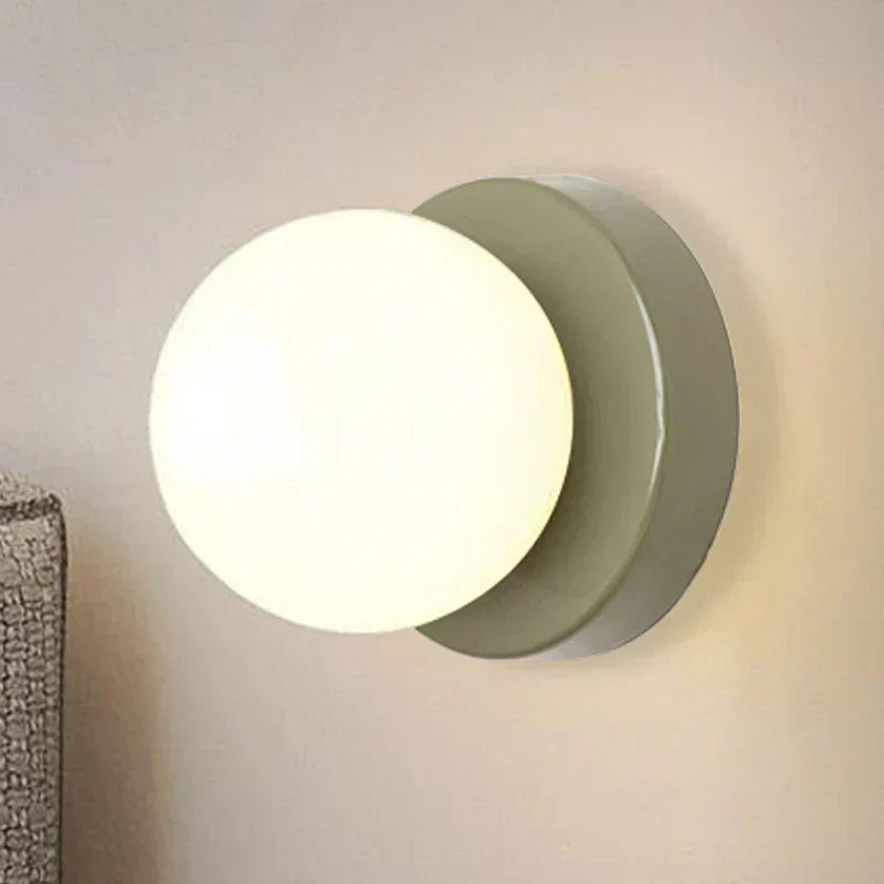 Glass Wall Sconce With G9 Base, Nordic Minimalist Design For Bedroom