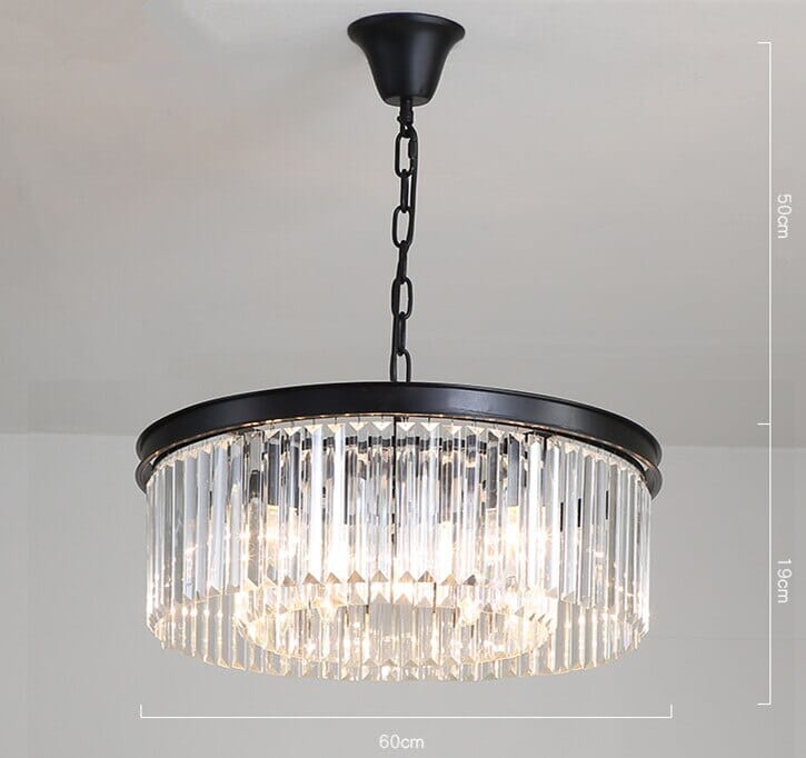 Liora K9-krystalpendel, konvertibel lysekrone og loftslampe
