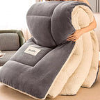 Coperta in pile di flanella oversize, biancheria da letto traspirante a doppio strato