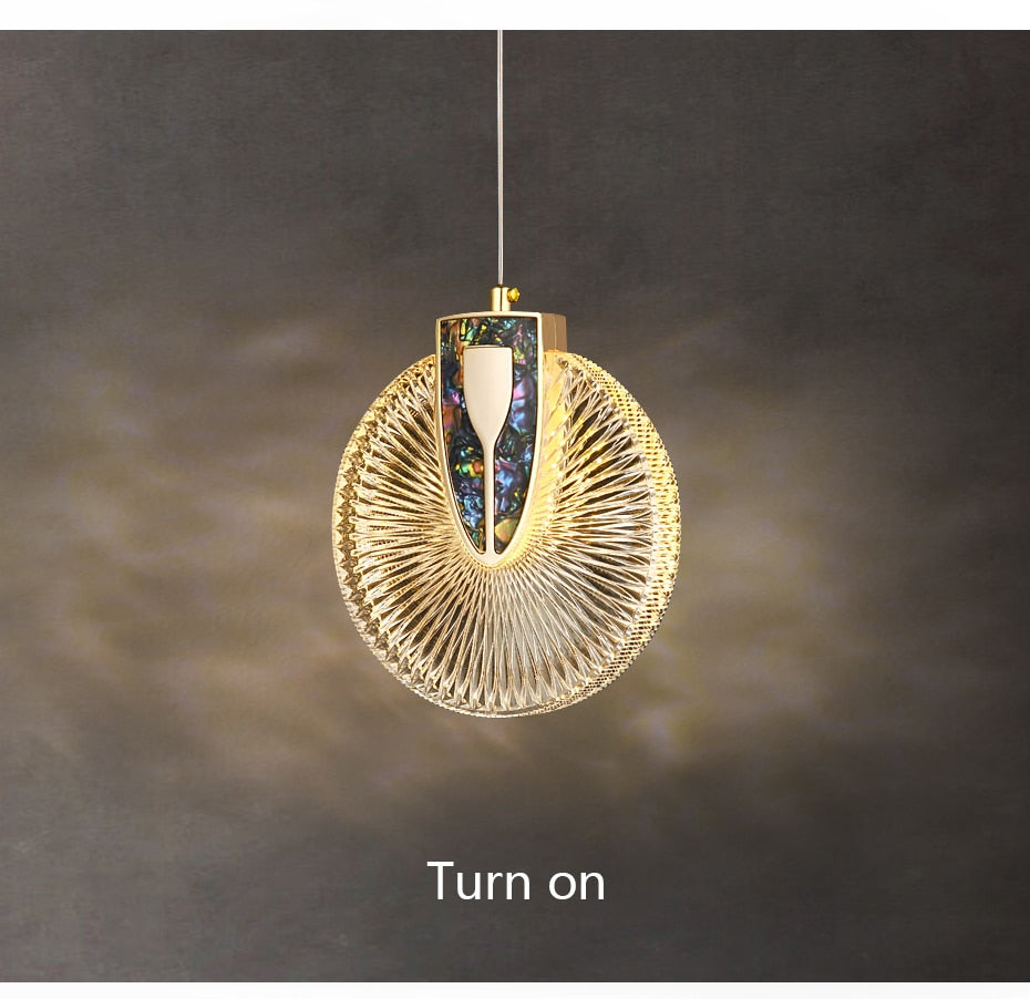 Aurelia-hanglamp, goudkleurige kristalafwerking, instelbare wittint-optie