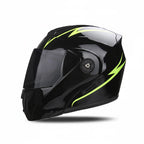 Modułowy kask motocyklowy z podwójną szybą, certyfikowany DOT | Fioriscas