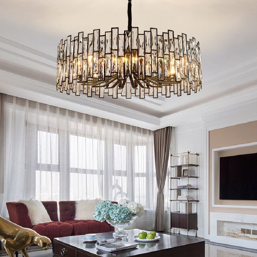 K9 Crystal Chandelier, Kylar Arden Collection With Dimmable LED