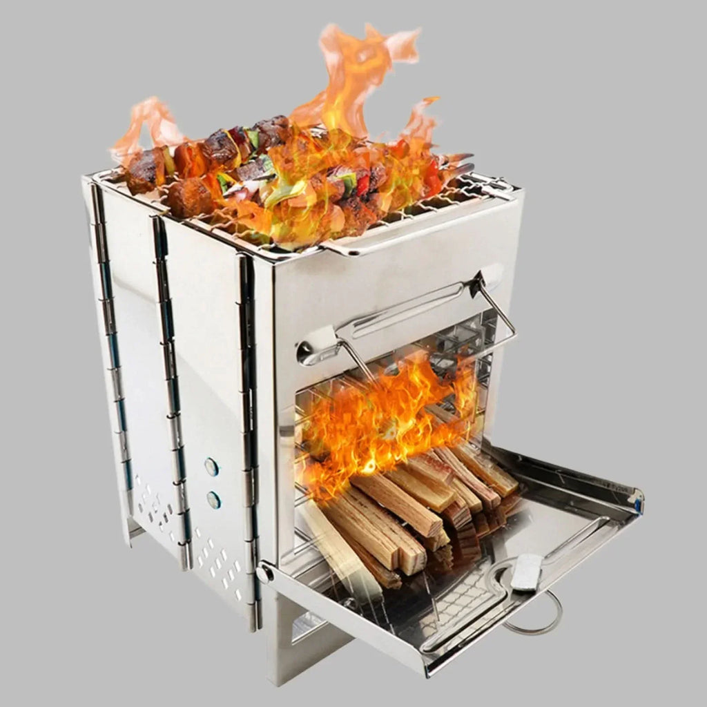 Réchaud portable en acier inoxydable - Fioriscas